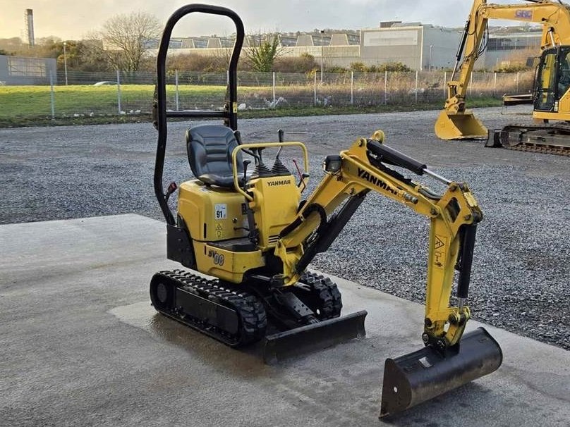 Mini pelle Yanmar SV08 2020 – Micro pelle compacte, faible nombre d’heures et excellente performance – Image 4